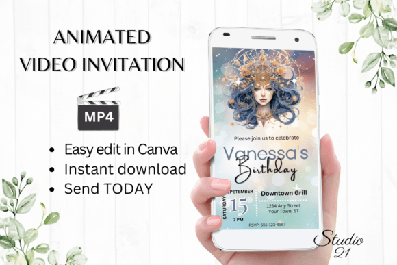 Celestial Charm: Designing a Virgo Birthday Invitation