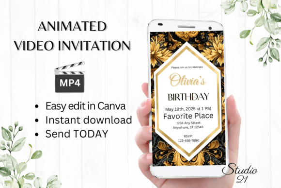 Create a Buzz with a Smartphone Birthday Invite Template