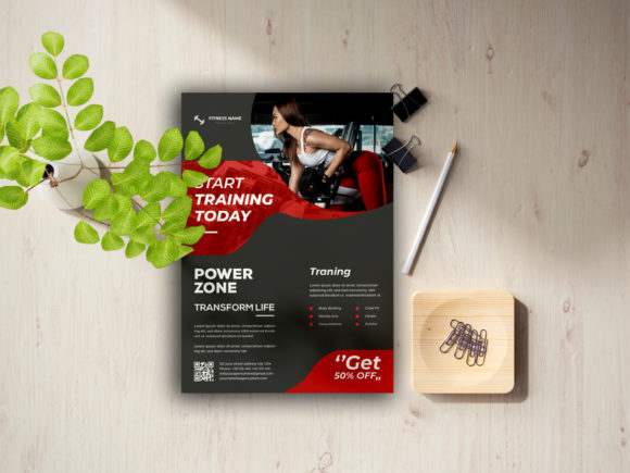 Modern Fitness Gym Flyer: A Professional Template for Promoting Your Business