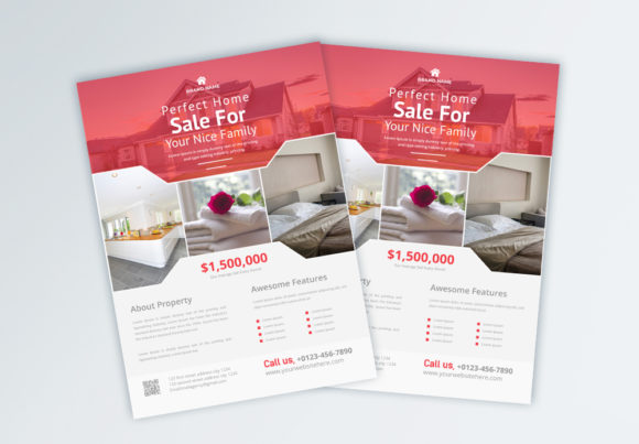 Red Real Estate Business Flyer: A Clean Template for Growth
